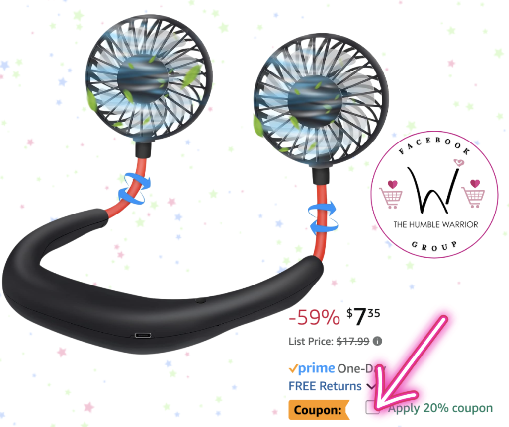 Portable Neck Fan!